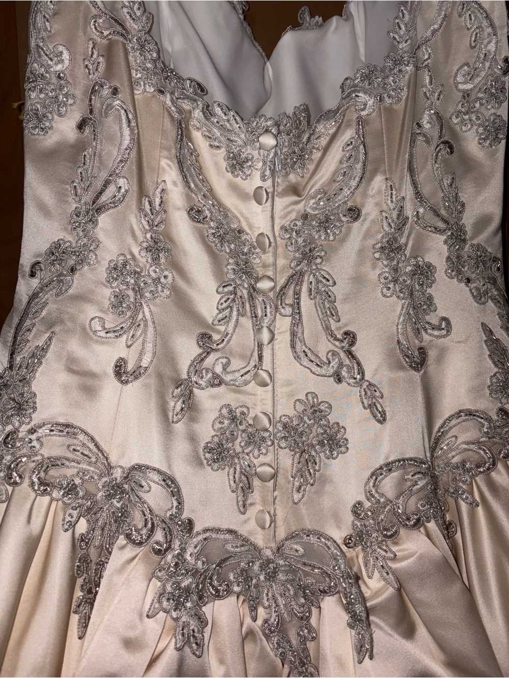 Vintage 2002 Eve of Milady Style 4117 Wedding Gown. Size 12 unaltered - Picture 7 of 14